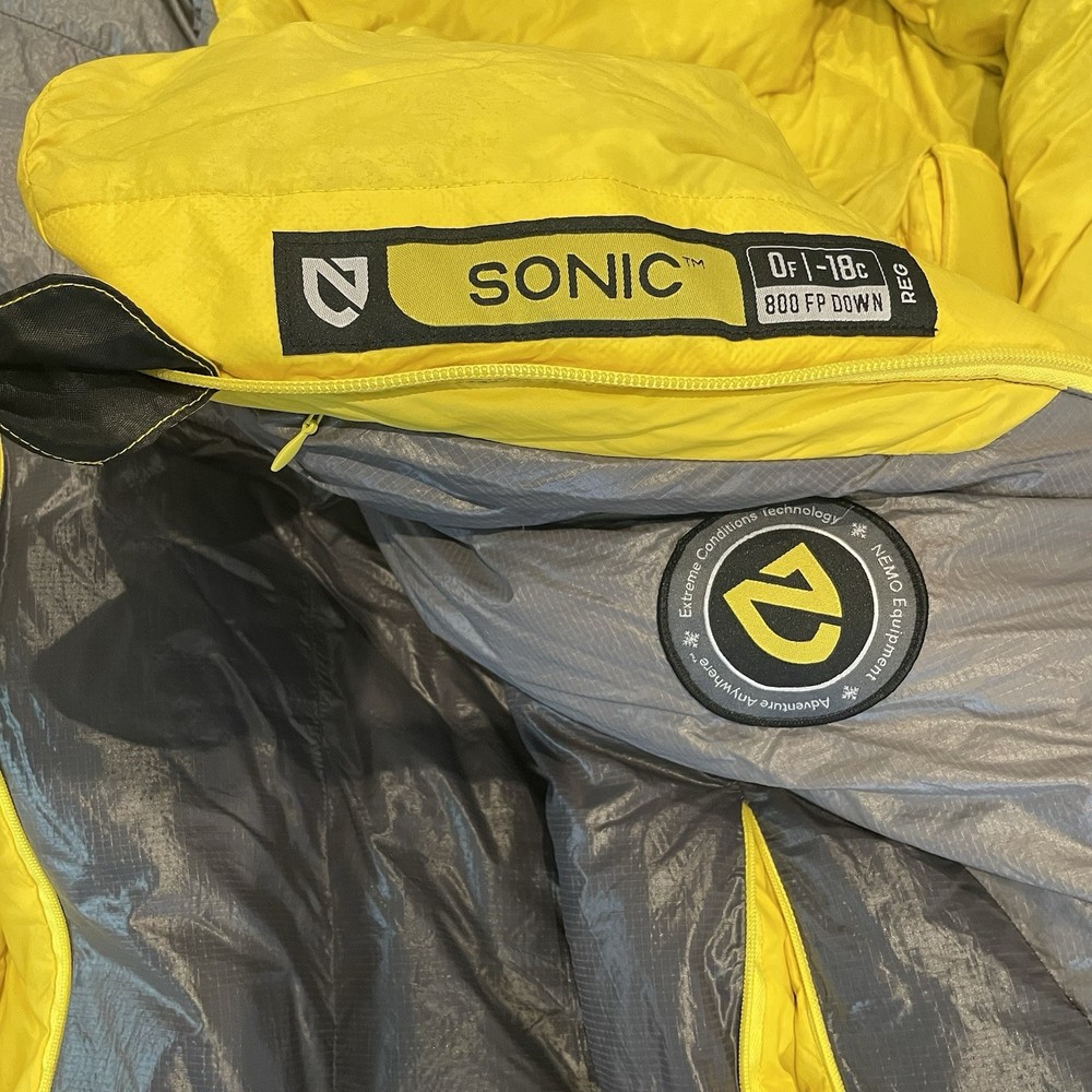 Nemo Sonic Down 0 Degree Down Mummy Sleeping Bag, Stuff Sack & Storage Bag