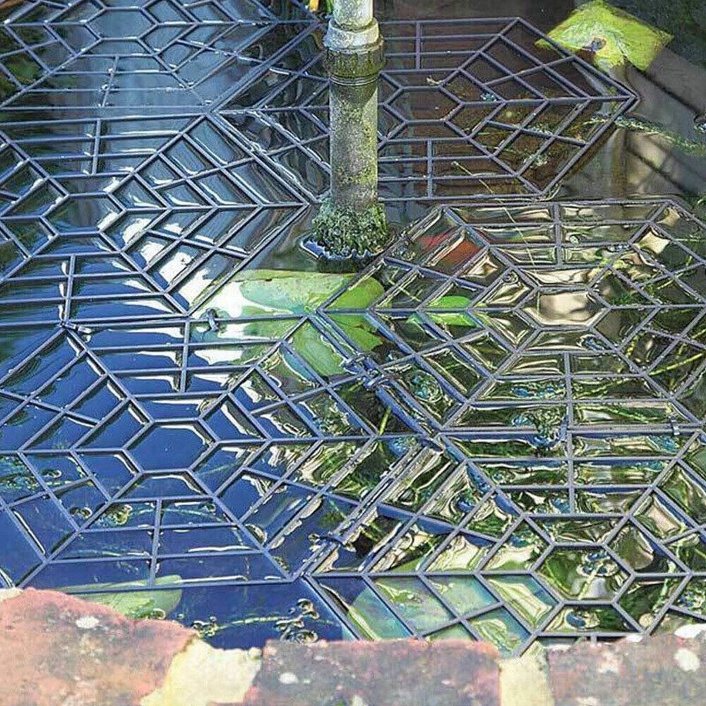 60pcs Pond Fish Guard Protector Plastic Floating Net Rings Protective Cover Tool