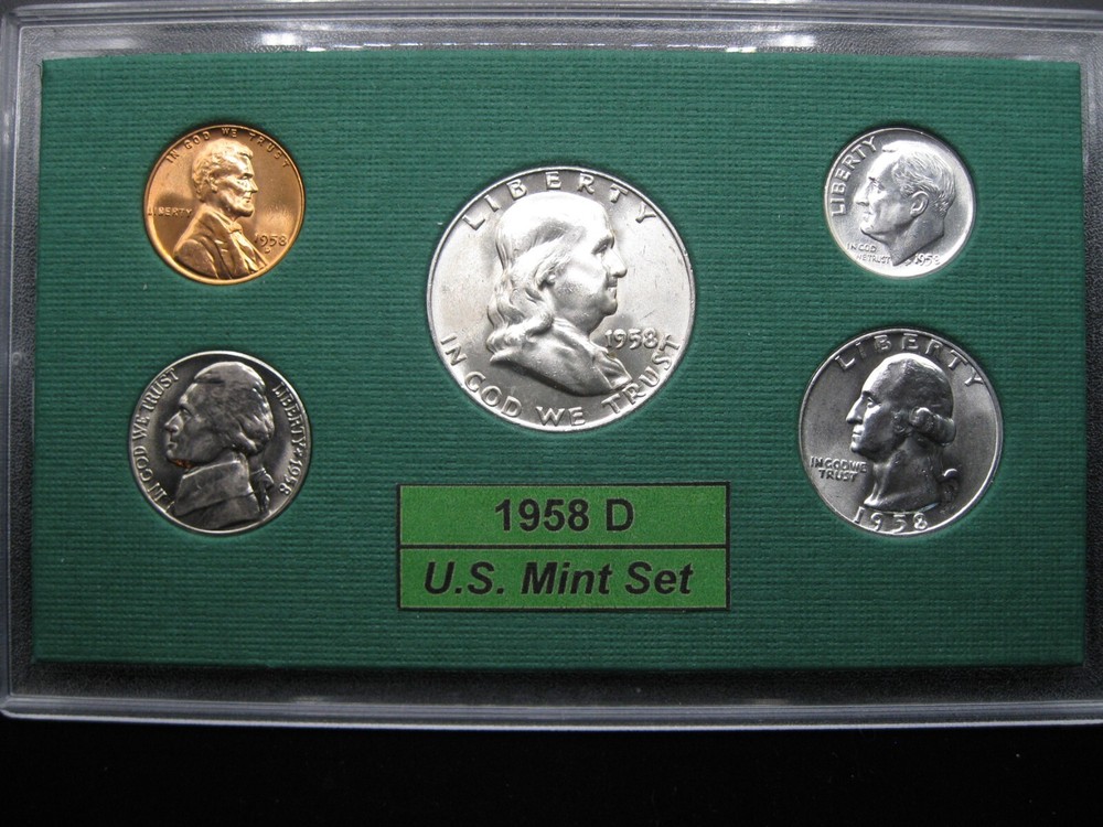 1958 D US Mint Set Brilliant Uncirculated!