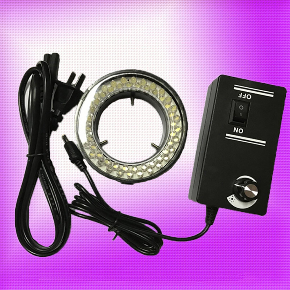 60-LED Adjustable Ring Light illuminator Lamp For STEREO ZOOM Microscope 1-6Set