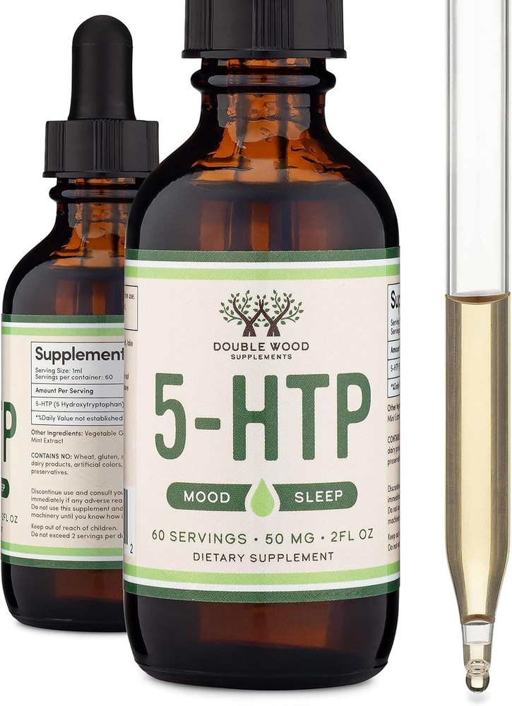 5HTP Liquid Drops - More Absorbable and Effective Than 5 HTP Capsules (60 Servin