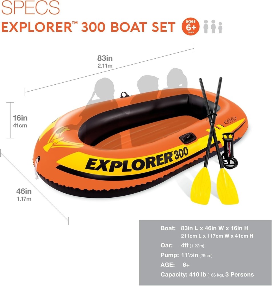 Bote Inflable Con Remos Balsa Bote De Pesca Resistente Durable Bomba De Aire