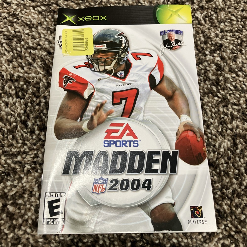 XBOX Manual Only Madden NFL 2004