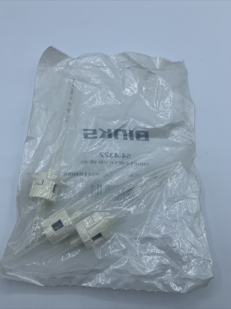 Binks Short Check Valve Assembly- 54-4322- PACK OF 3