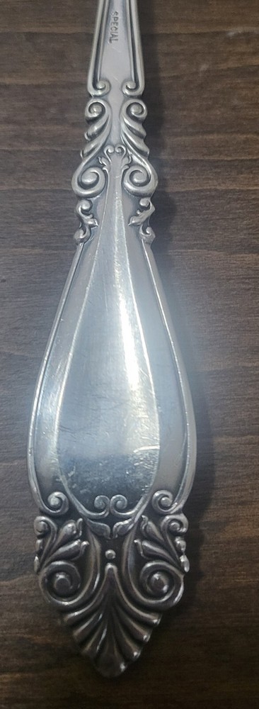 Antique *Wm Rogers* "Special" Serving Fork Blenheim Pattern. Engraved "MV"
