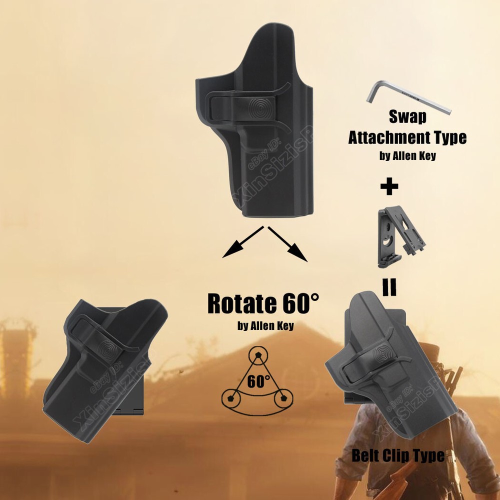 OWB Holster For Ruger Security 380 Security-9 Standard Compact Pro 3.42” 4” Case
