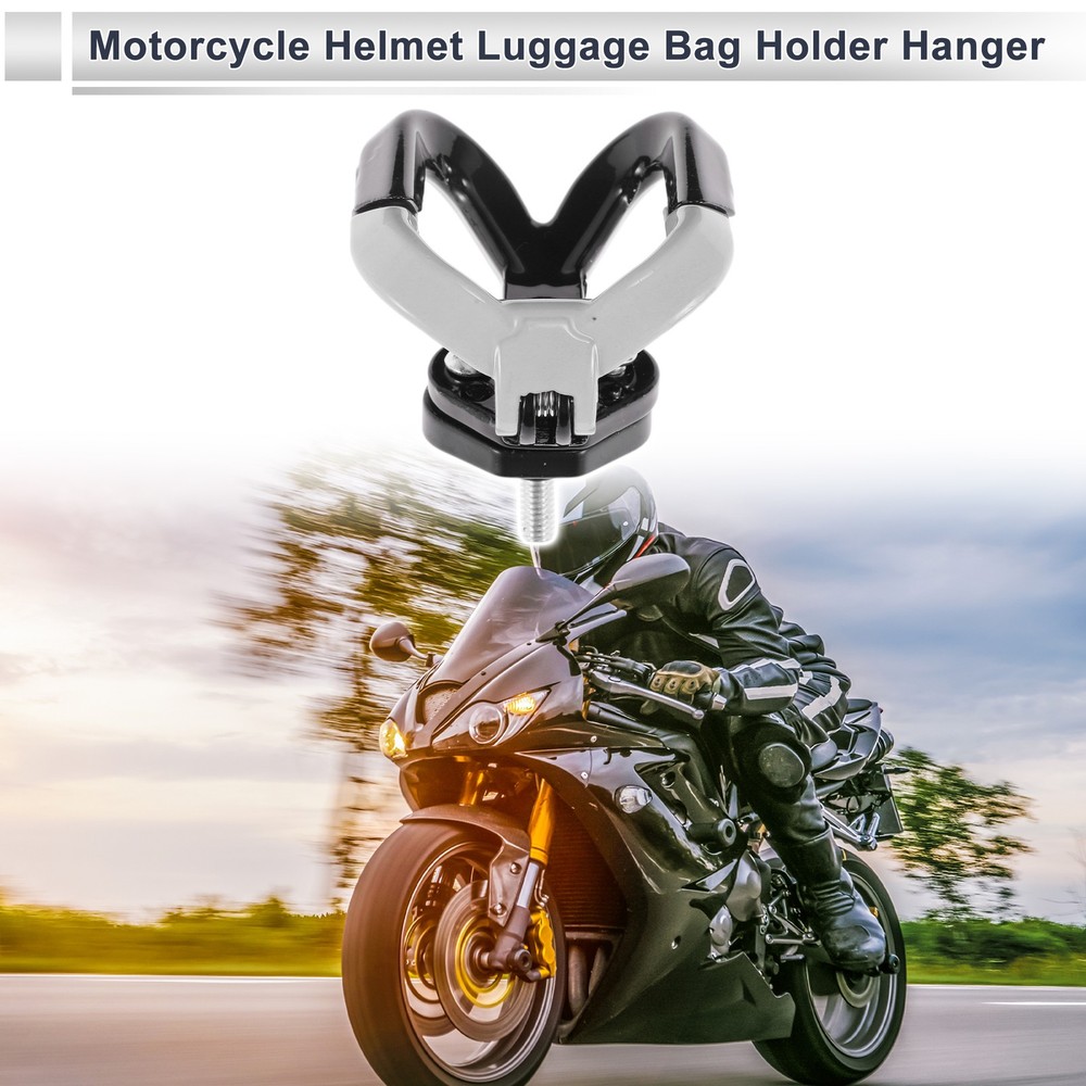 Butterfly Motorcycle Hook Double Hook Opening-Closing 1pc Black White