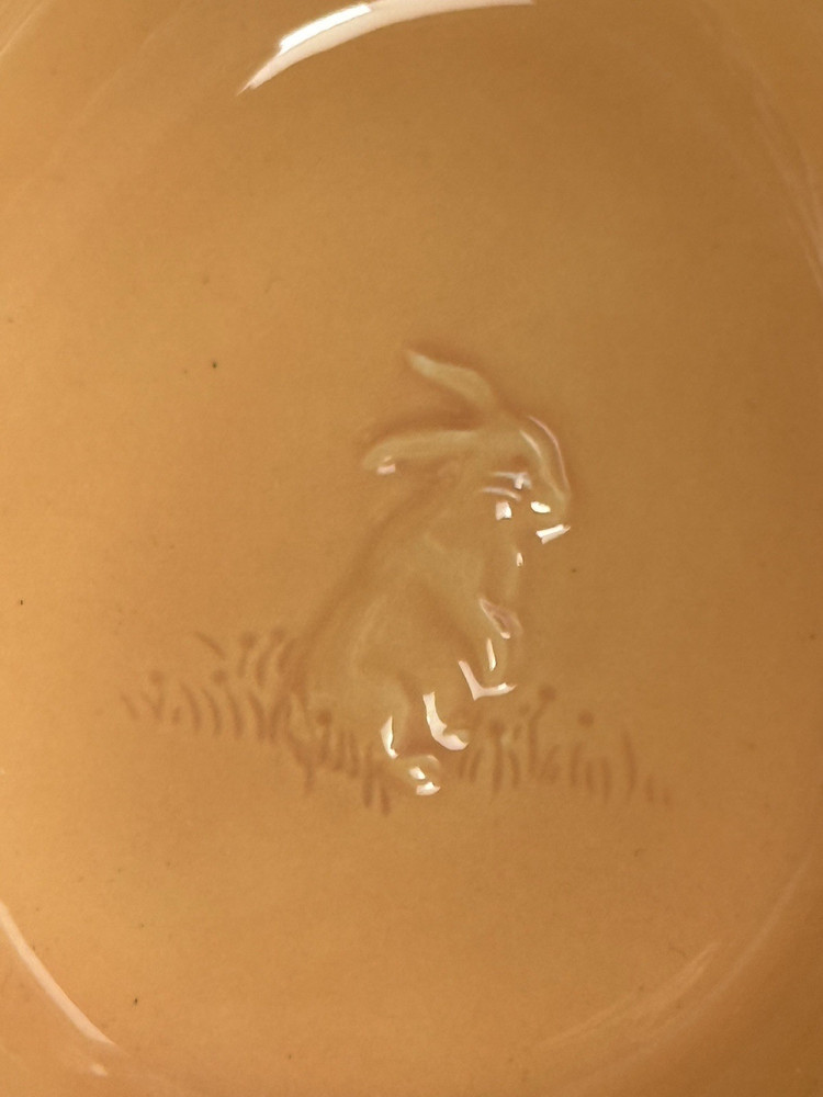 NIB WILLIAMS-SONOMA Set 4 Ramekins Easter Chicks Bunny Embossed Gift Box