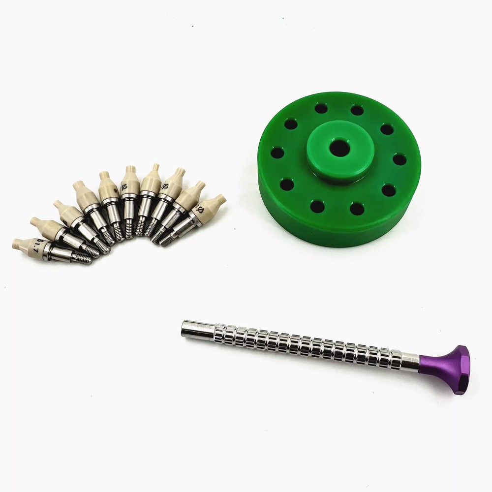 Watch Hand Install Setting Tools Dual Sided with Replaceable Pusher Fitting Set