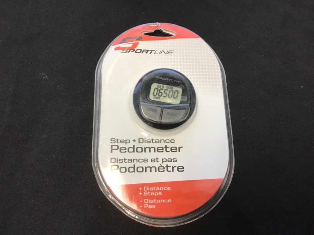 Sportline step & distance pedometer new pkg