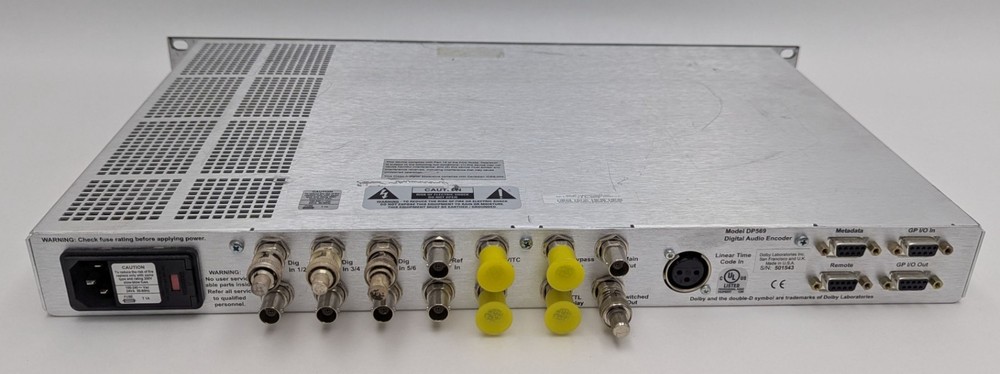 Dolby DP569 Multichannel Digital Pro Audio Encoder AC-3 DTV DP 569 1U Rackmount