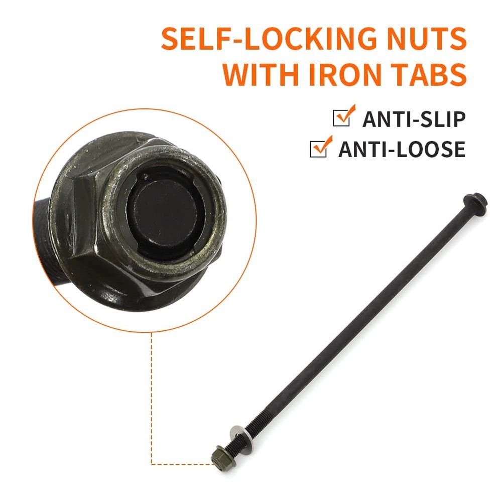 Motoparty Front Control A-Arm For 7519087 Bolt kit, Black