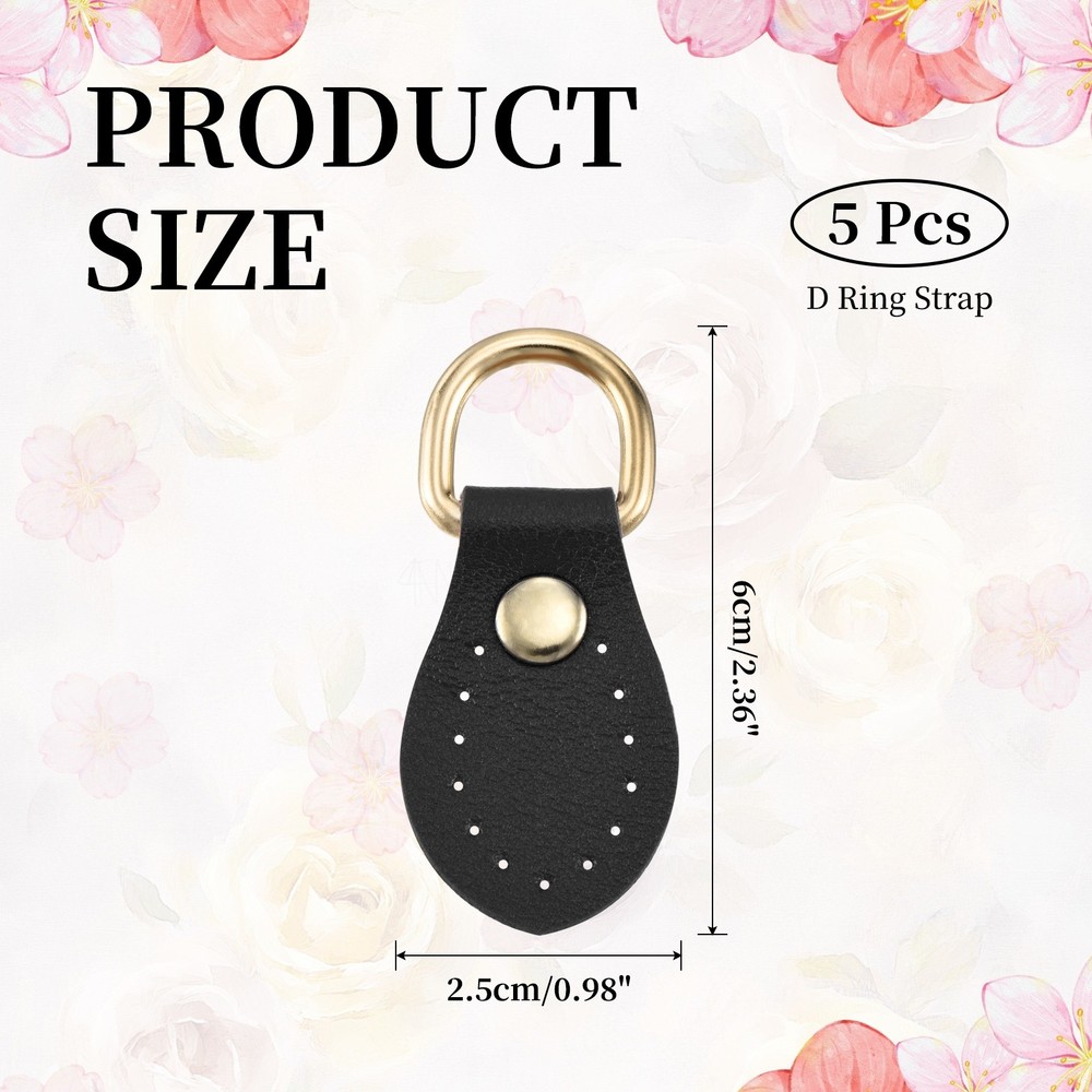 5 Belt Hooks Accessory Bag, Shoulder Strap, Black