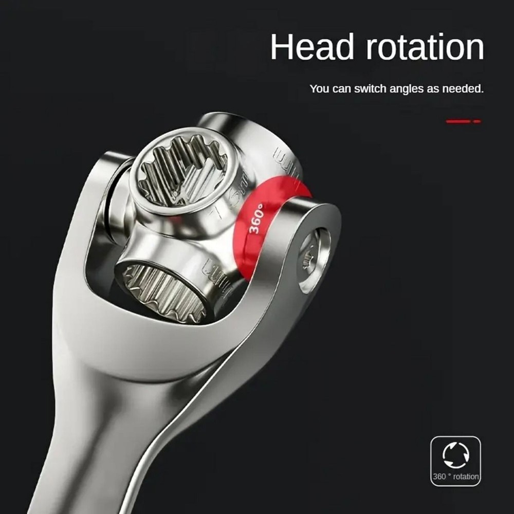 52-in-1 Multifunctional Socket Wrench with 360-Degree Rotating Head