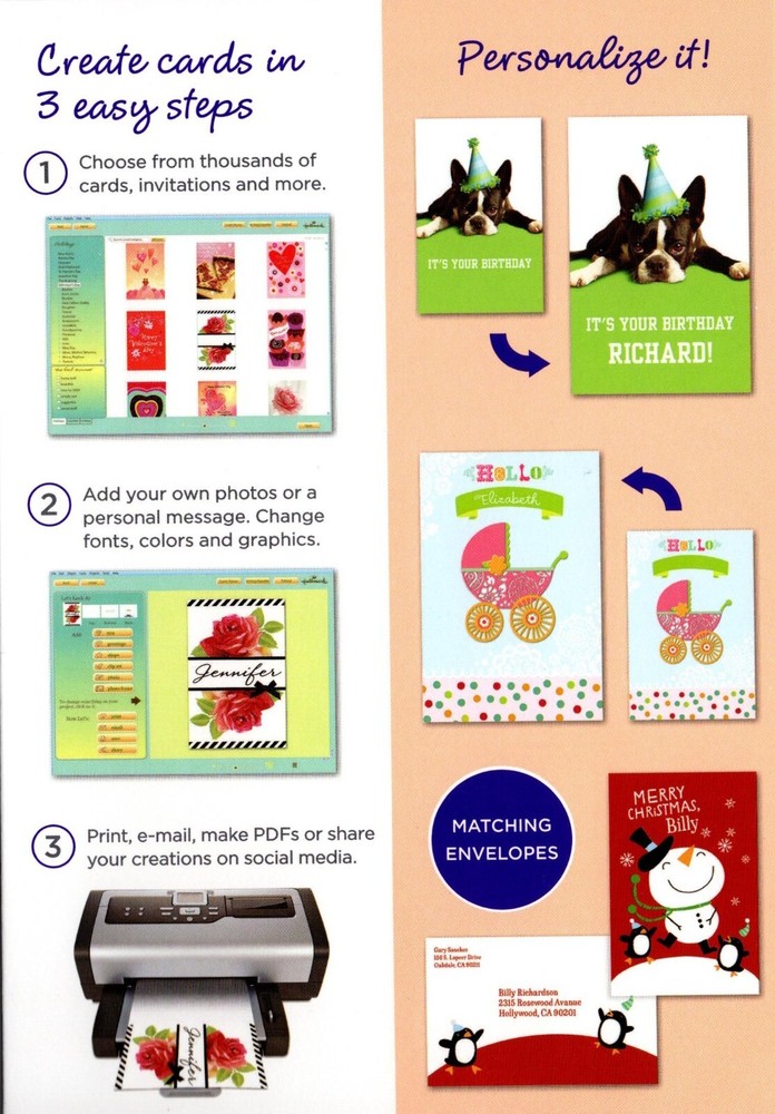 Hallmark Card Studio Deluxe - Card maker software for Windows