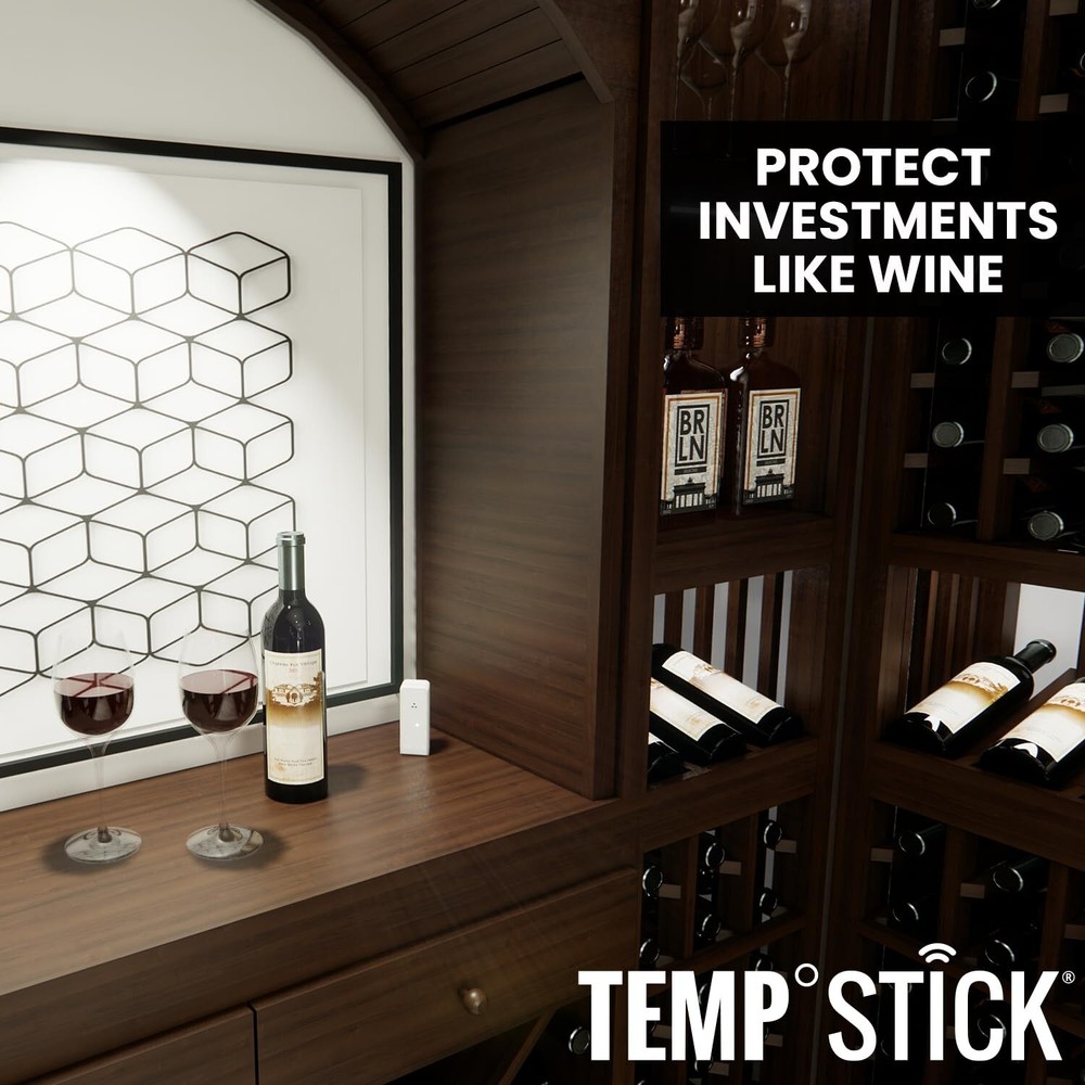 Temp Stick Remote WiFi Temperature & Humidity Sensor. No Subscription. 24/7 M...