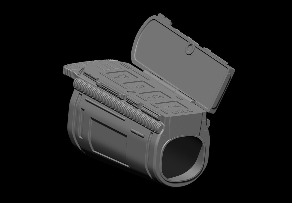 Predator Gauntlet Forearm Left scale 1:1 File STL-OBJ for 3D printer