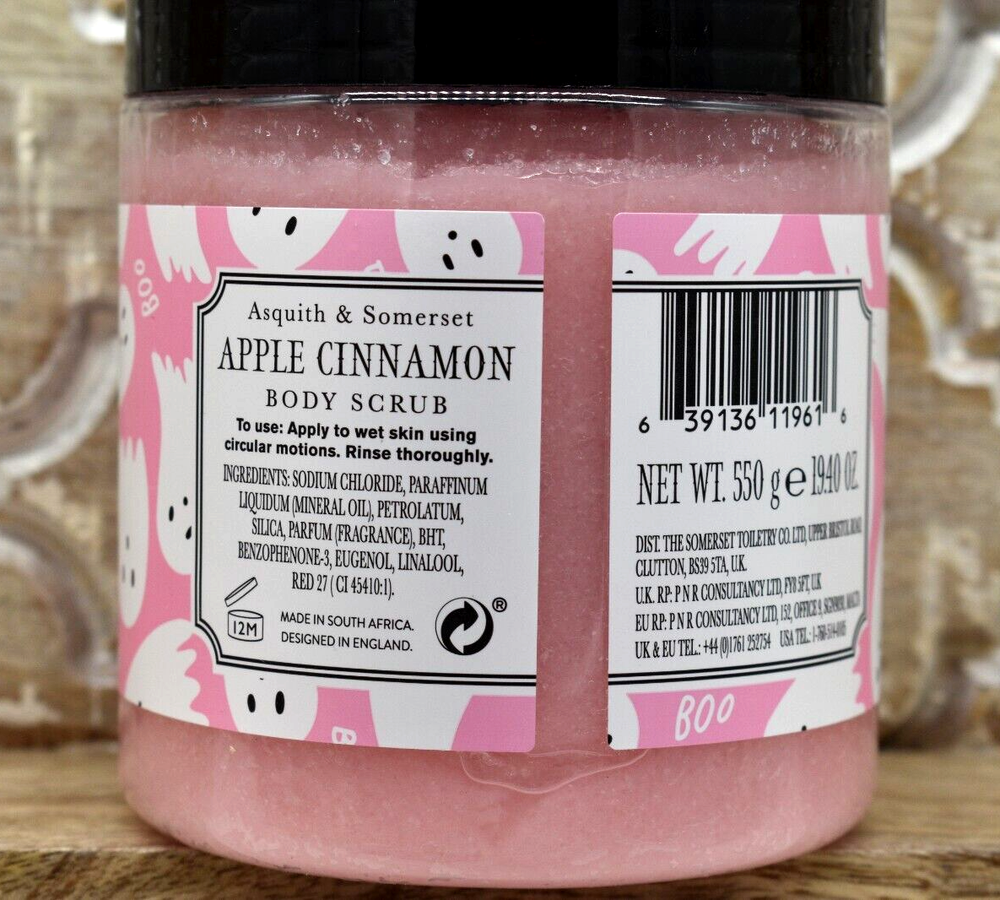 ASQUITH & SOMERSET Apple Cinnamon Body Scrub SEALED
