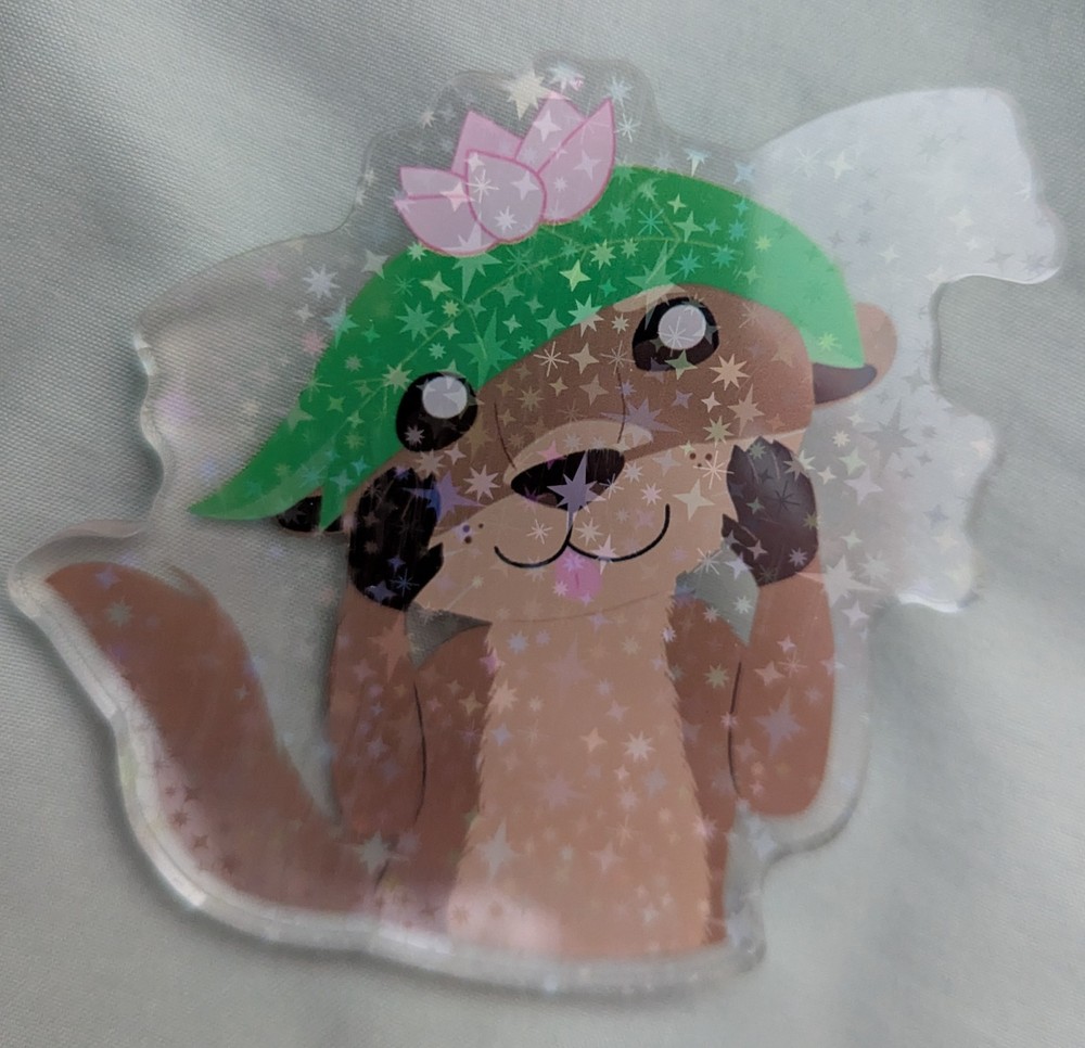 River Otter Large Acrylic Pin