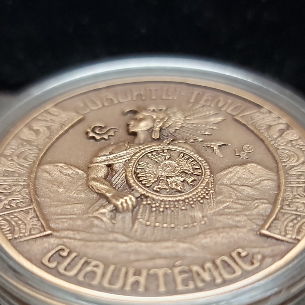 Cuauhtémoc Aztec Commemorative Bronze Medal