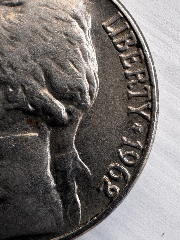 1962 No Mint Mark Nickel