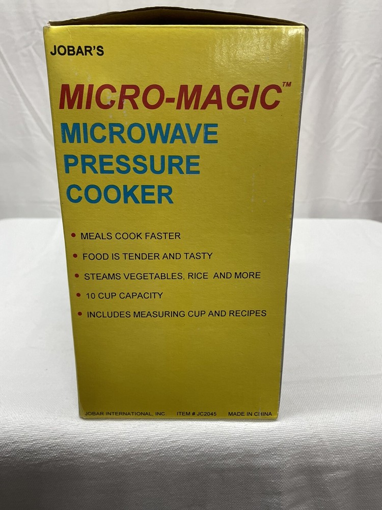 Jobars micro- magic microwave pressure cooker