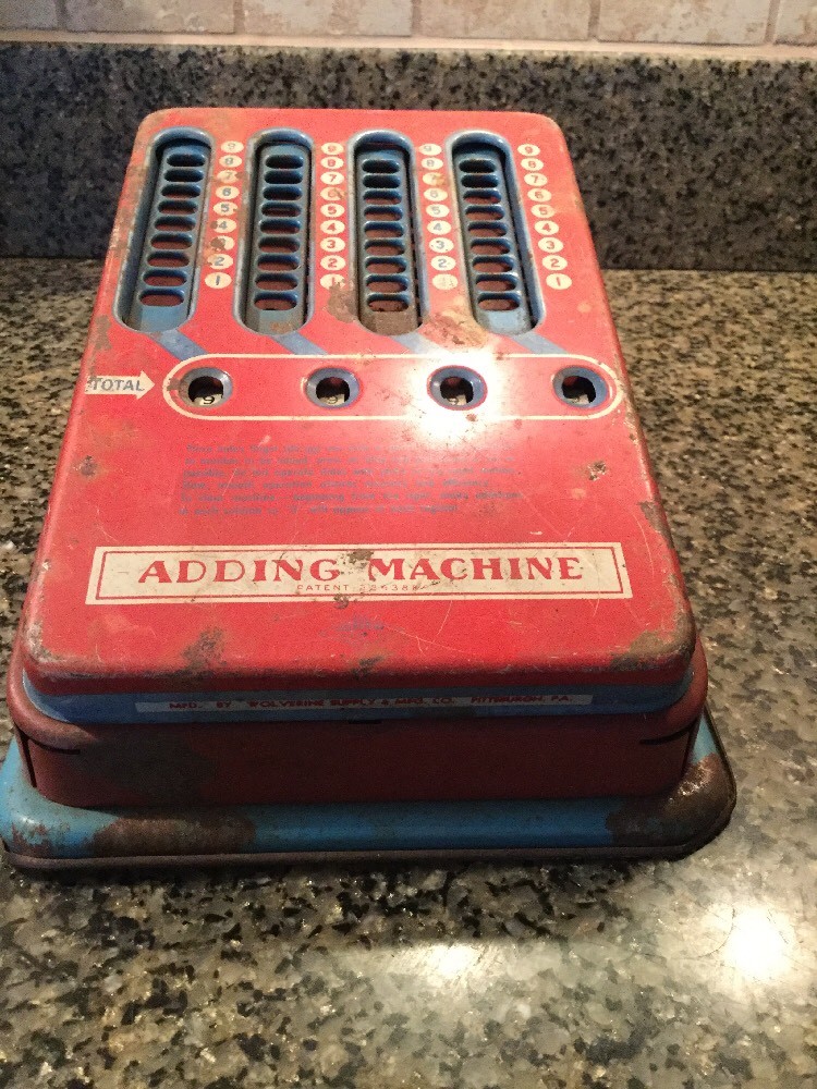 Vintage Mechanical Adding Machine