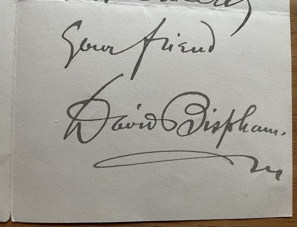 Baritone David Bispham Autograph Letter