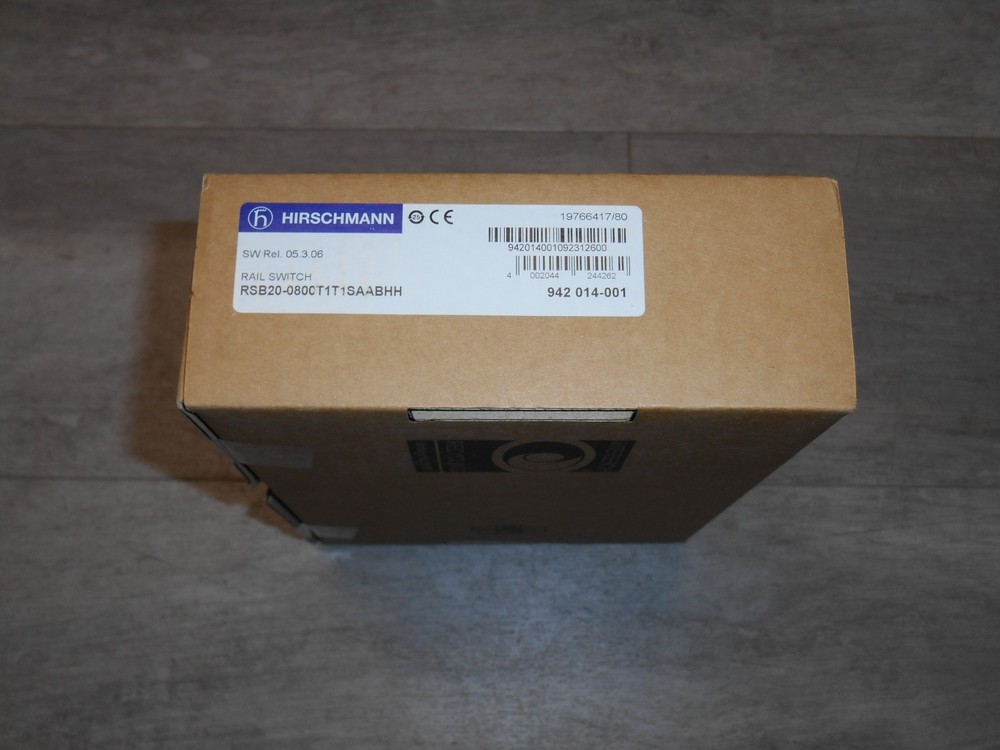 HIRSCHMANN 942 014-001 RSB20-0800T1T1SAABHH Managed Ethernet Rail Switch (#296)