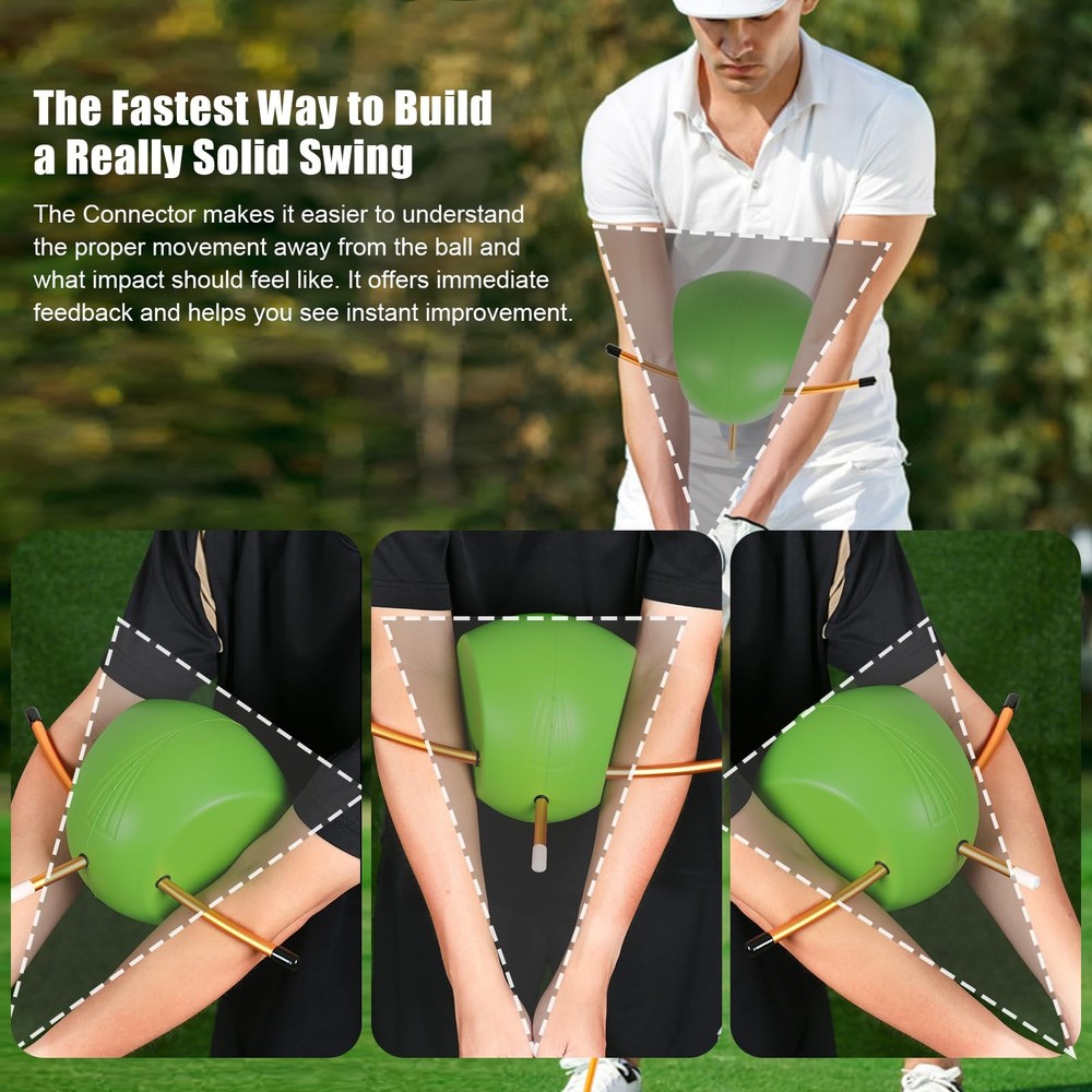 The Connector Golf Training Aid - Golf Swing Trainer Aid for Posture Correctio