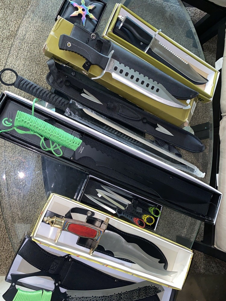 sword and knifes