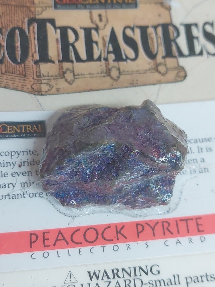 GeoTreasures peacock pyrite