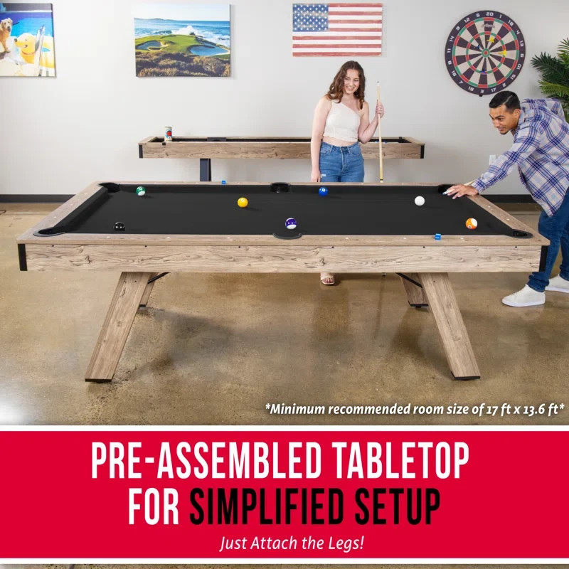 PoolTable (8 ft) (Brown/Black)