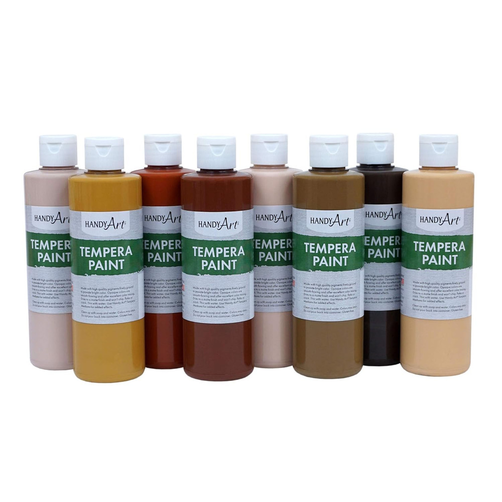 RPC882056 Tempera Paint, Multicultural, 8 Oz (Pack of 8)