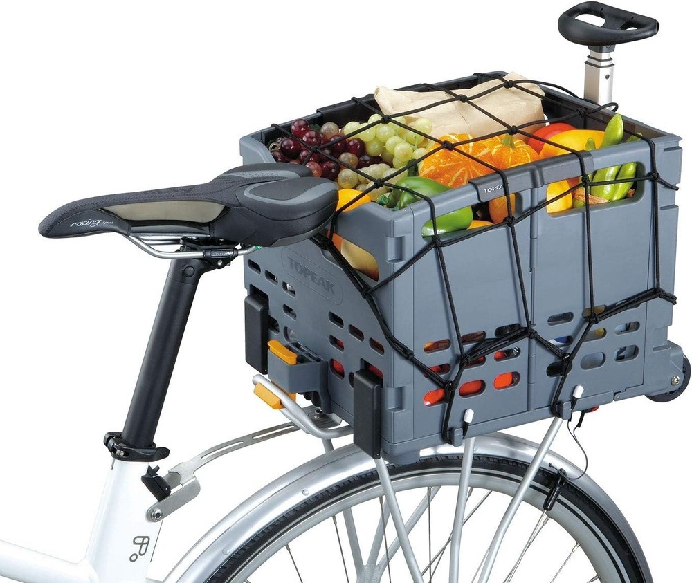 Versatile Cargo Net for Bicycles - Compact 15.7'' x 15.7'' Size, Hook Attachment
