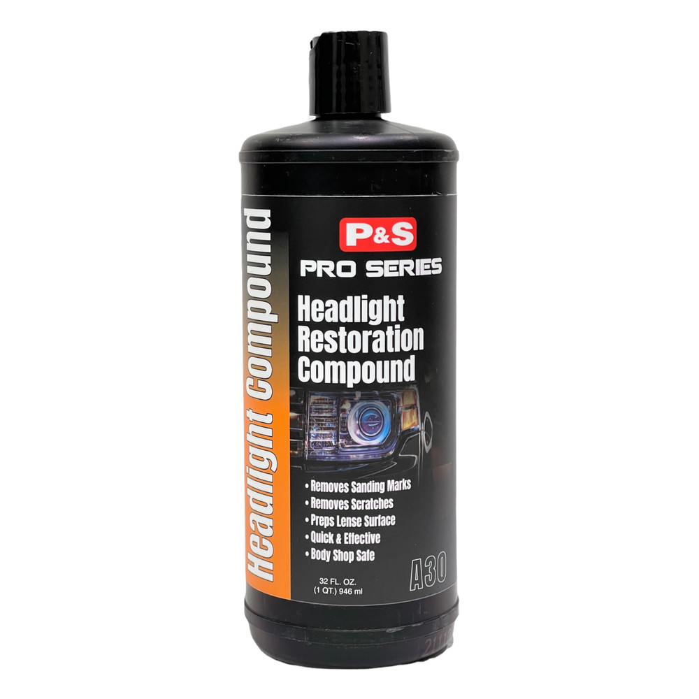 P&S Headlight Restoration Compound 32oz | Removes Sanding Marks | Quick & Easy