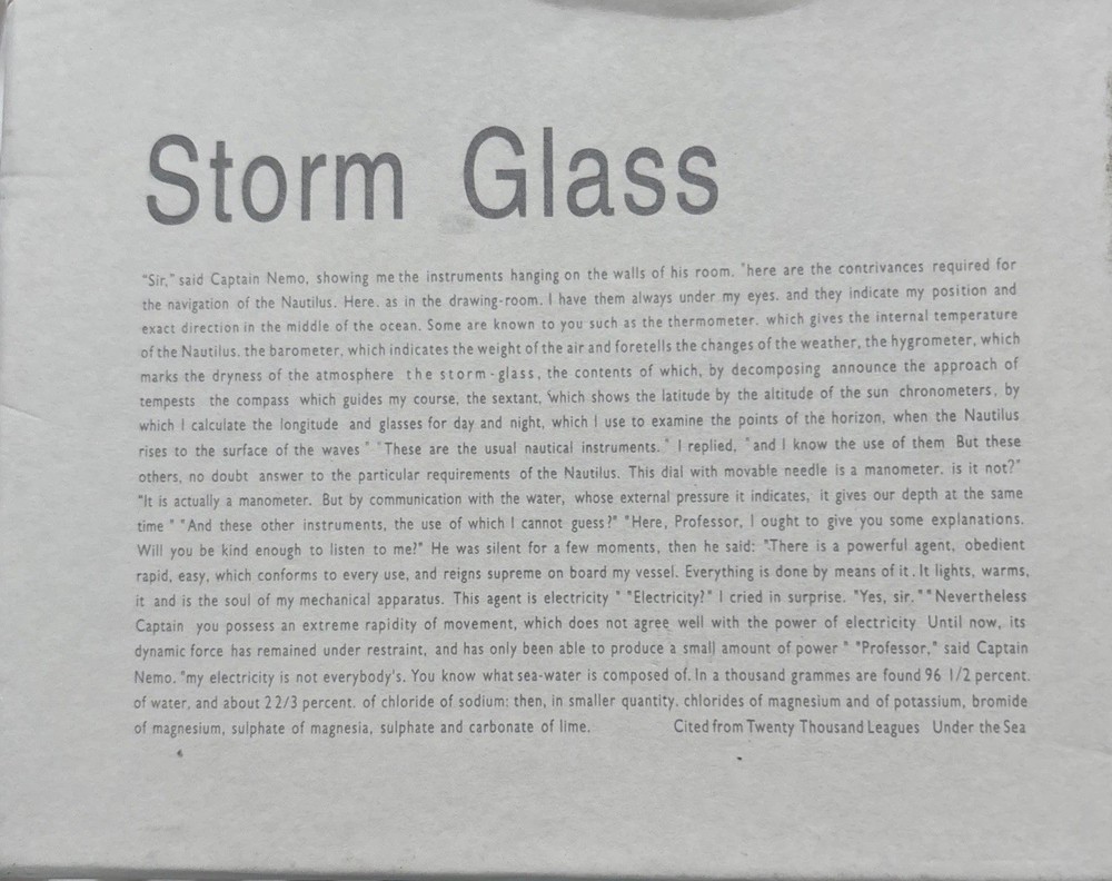 Storm glass B0187D1XZM