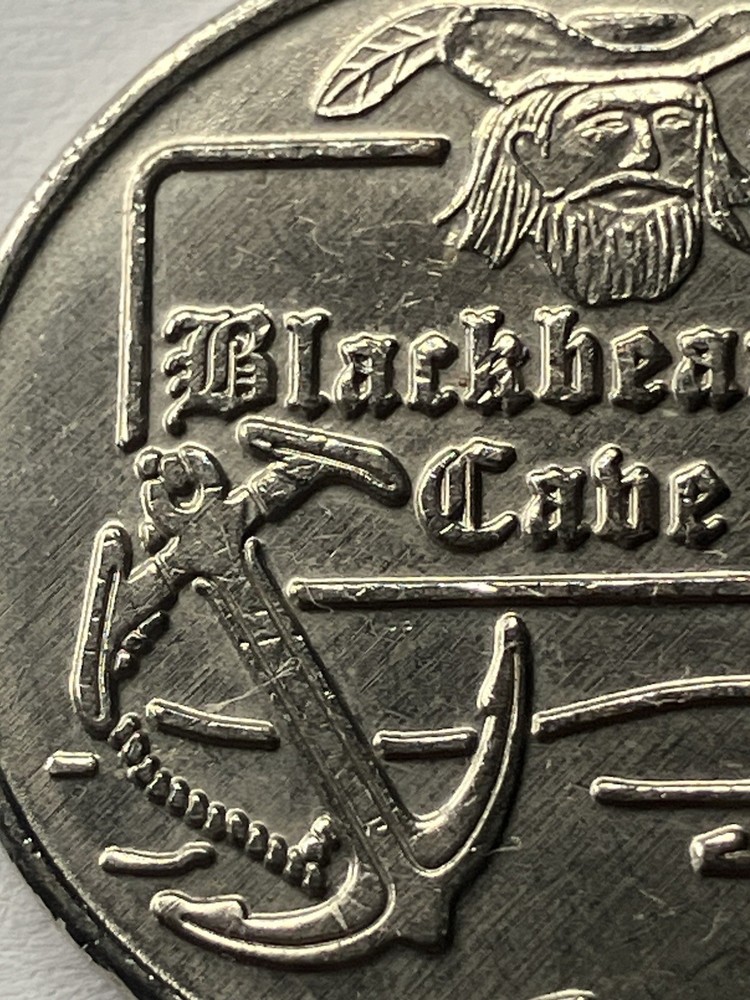 RARE Blackbeard’s Cabe Arcade Token Defunct #uf3