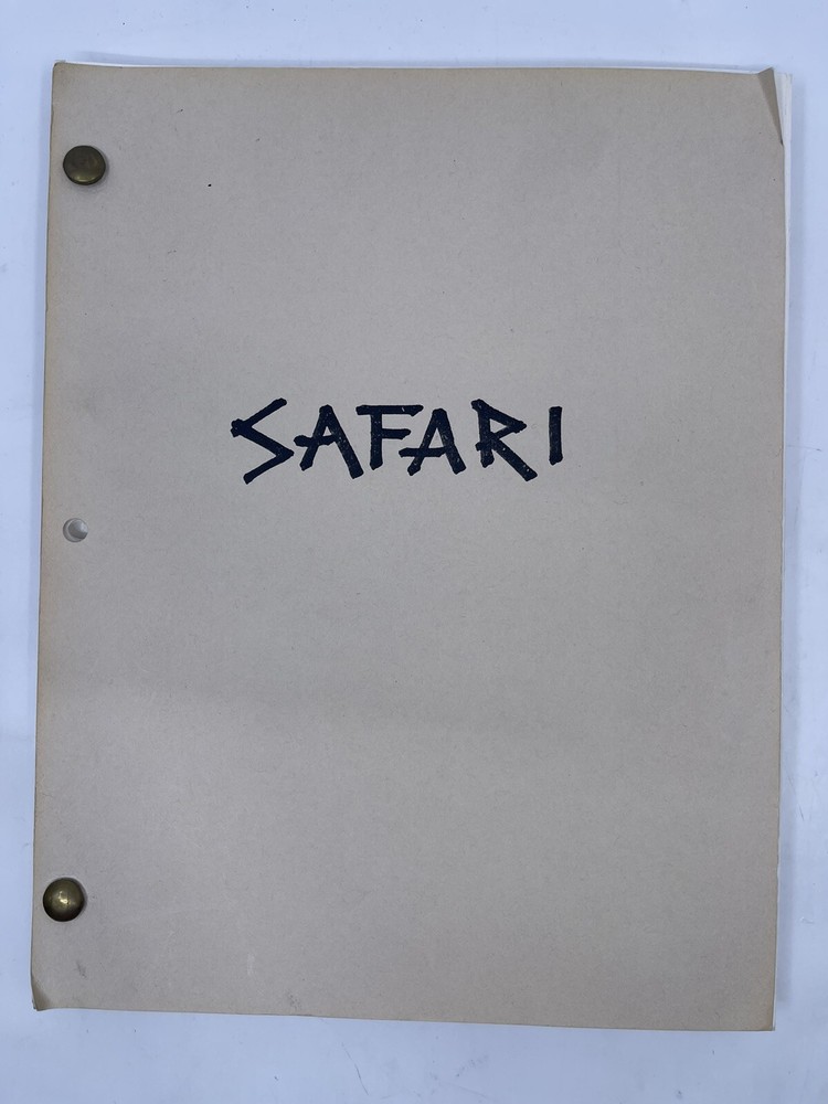 Safari Screenplay Unproduced Tom Schiller Sandy Krinski Paramount 1st Draft 1985