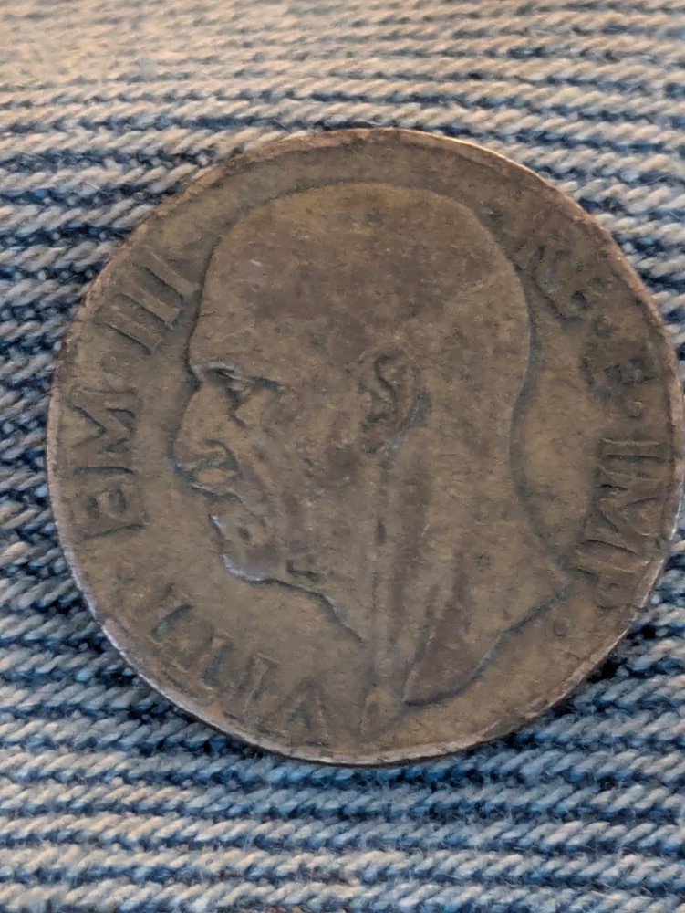 1939 Italy 10 Centesimi Circulated
