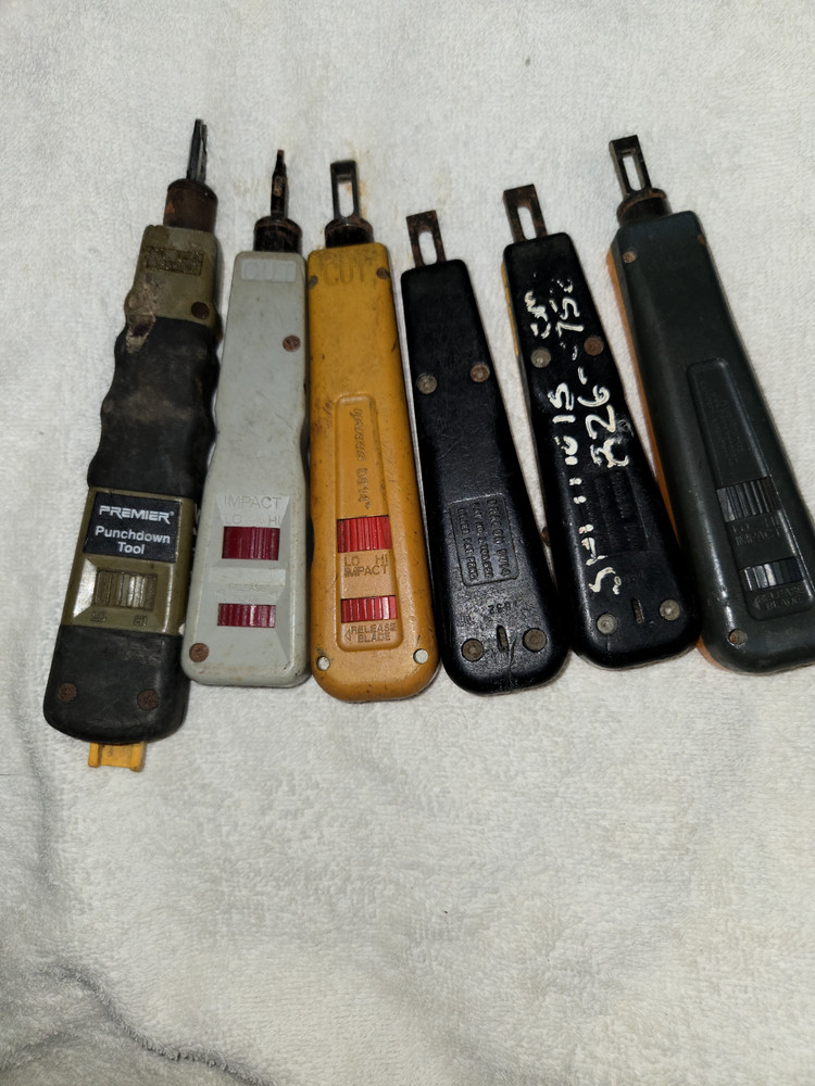 electric cable punch down tools w/screwdrivers