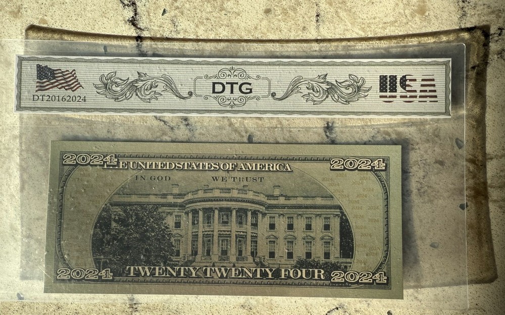 ERROR NOTE -REVERSE - 2024 Trump Federal Return to Victory Note-Novelty Gem 65