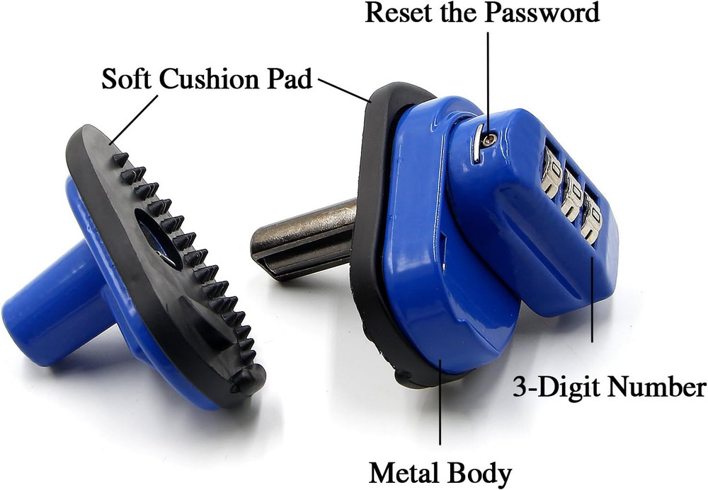 Trigger Lock 3 Digit Combination Gun Lock Gun Trigger Lock Accessories Blue