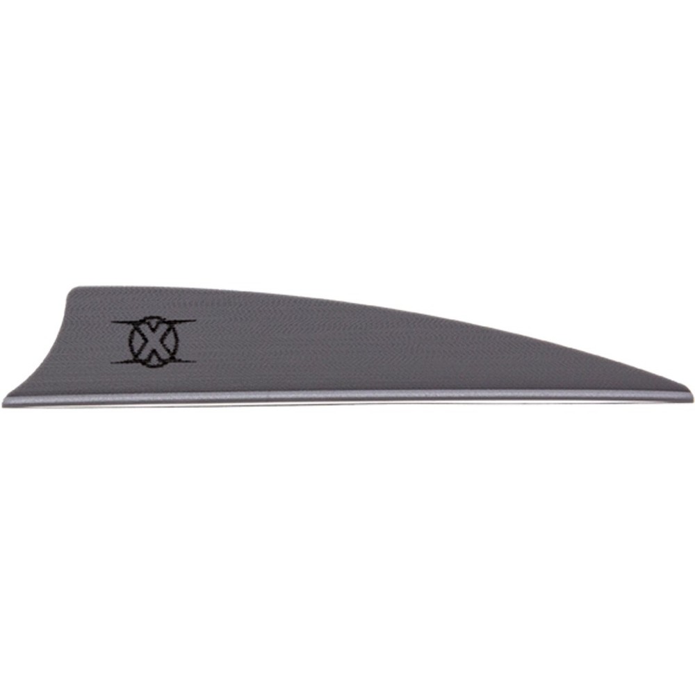 Bohning X Vanes Shield Cut 3 in. Silver 36 pk.
