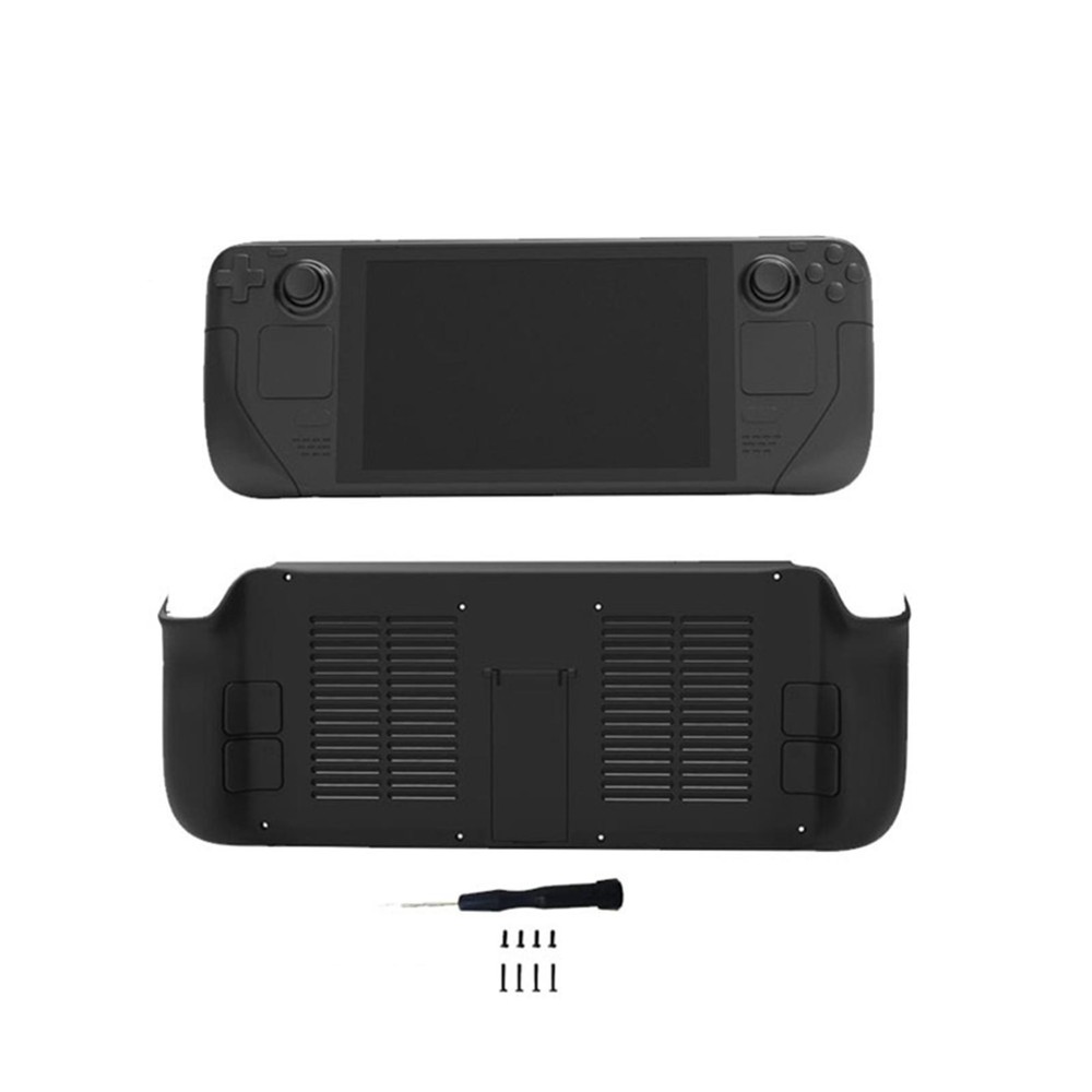 Game Console Cooling Backshell Protective Case with Bracket For Steam Deck F