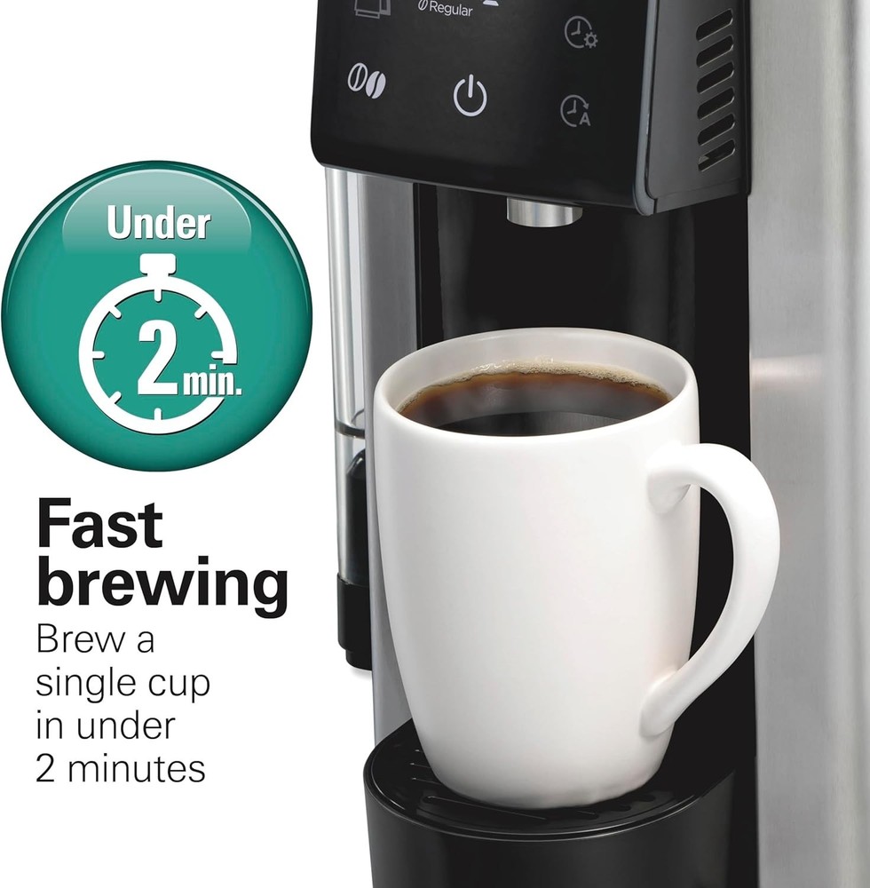 Hamilton Beach FlexBrew Advanced 5-in-1 Programmable Single or 12 Cup Drip