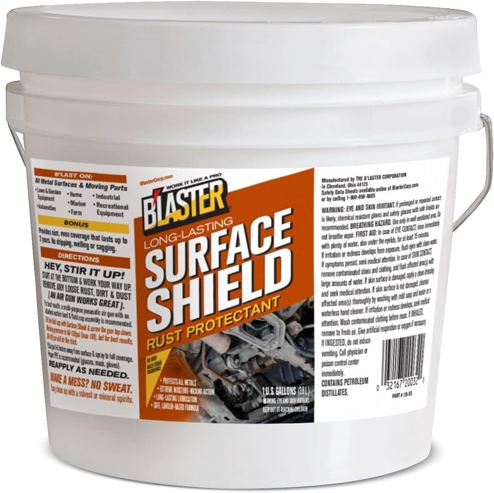 B’Laster Surface Shield Anti Rust for Metal – Rust Prevention for Tools,1 Gallon