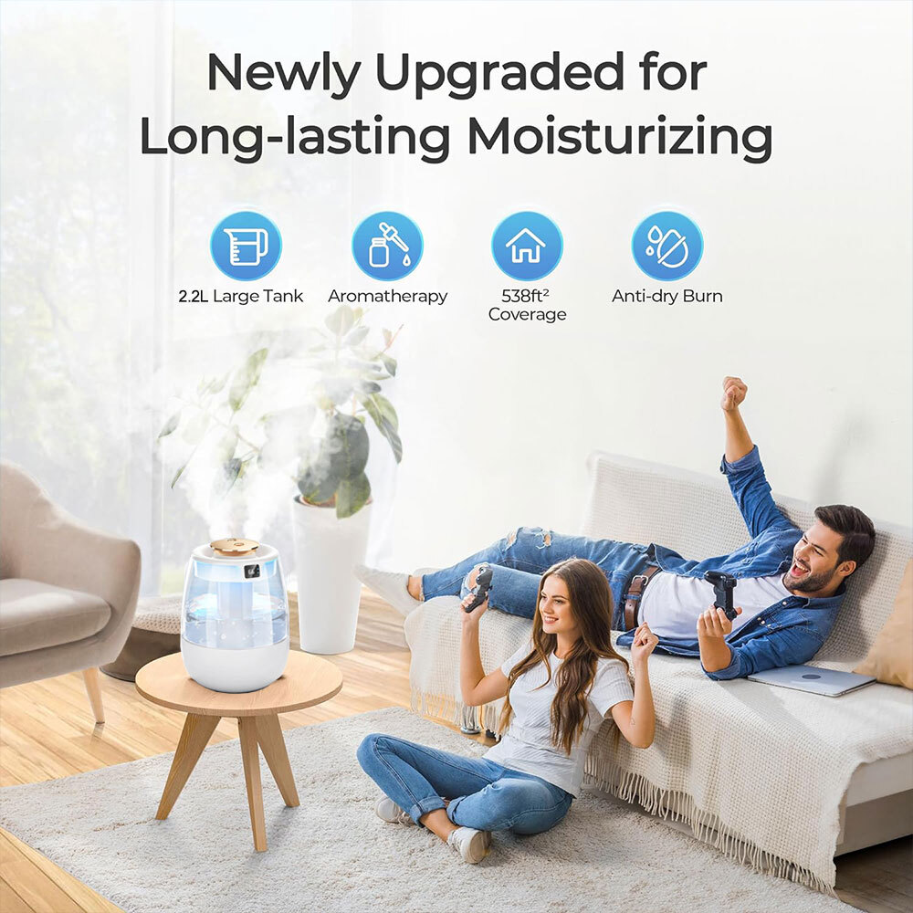 2200ML Aroma Air LED Essential Oil Diffuser Ultrasonic Aromatherapy Humidifier