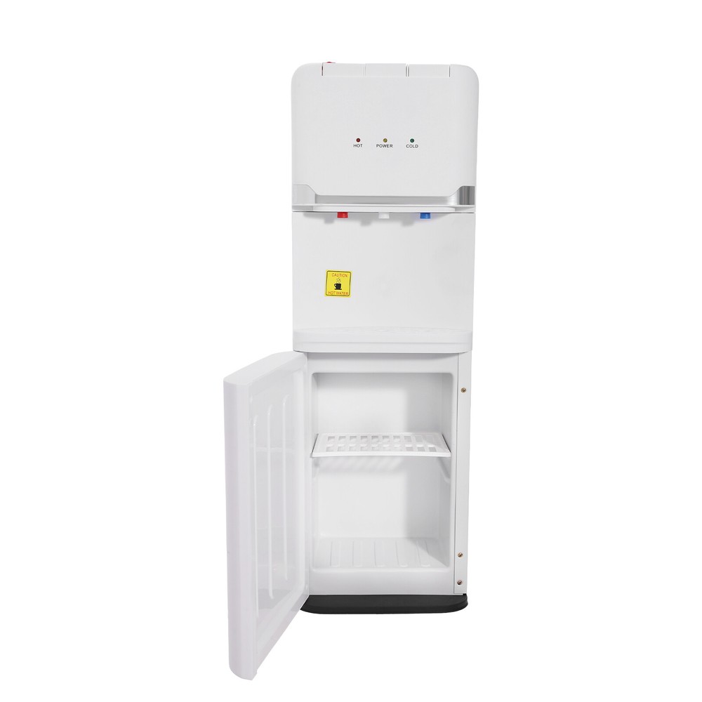 Hot&Cold&Warm Water Cooler Top Loading Water Dispenser – White, Holds 5 Gallon