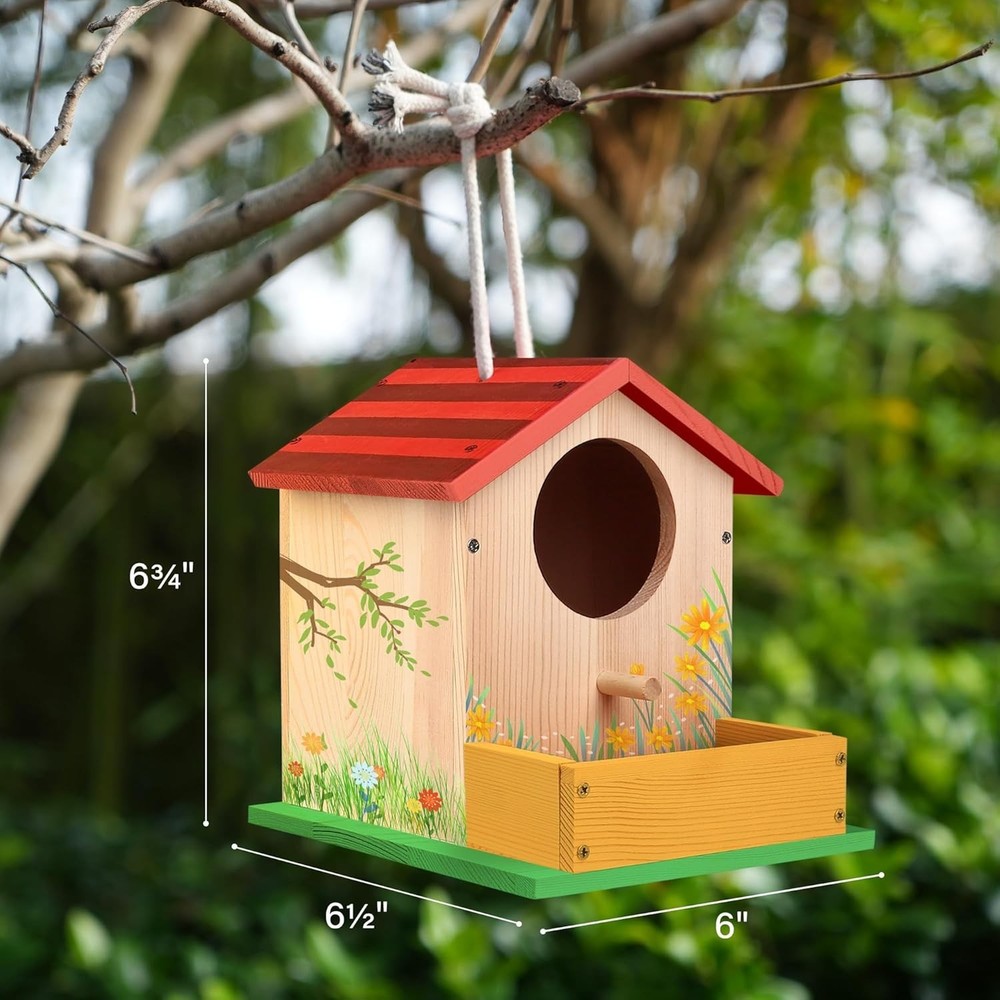 Creative Birdhouse Building Set for Children - Includes Paints & Brushes!